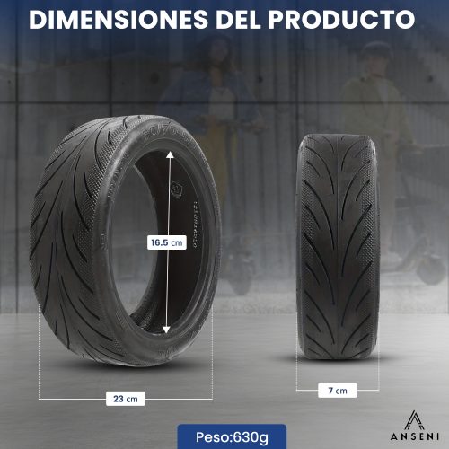 Rueda tubeless 60/70-6.5 para xiaomi 5, Segway Ninebot E3 E,Ninebot Max G30/G30D,Smartgyro  (1 Unidad) - Imagen 2